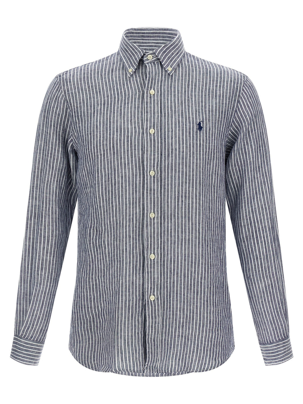 Polo Ralph Lauren Blue Linen Blouse