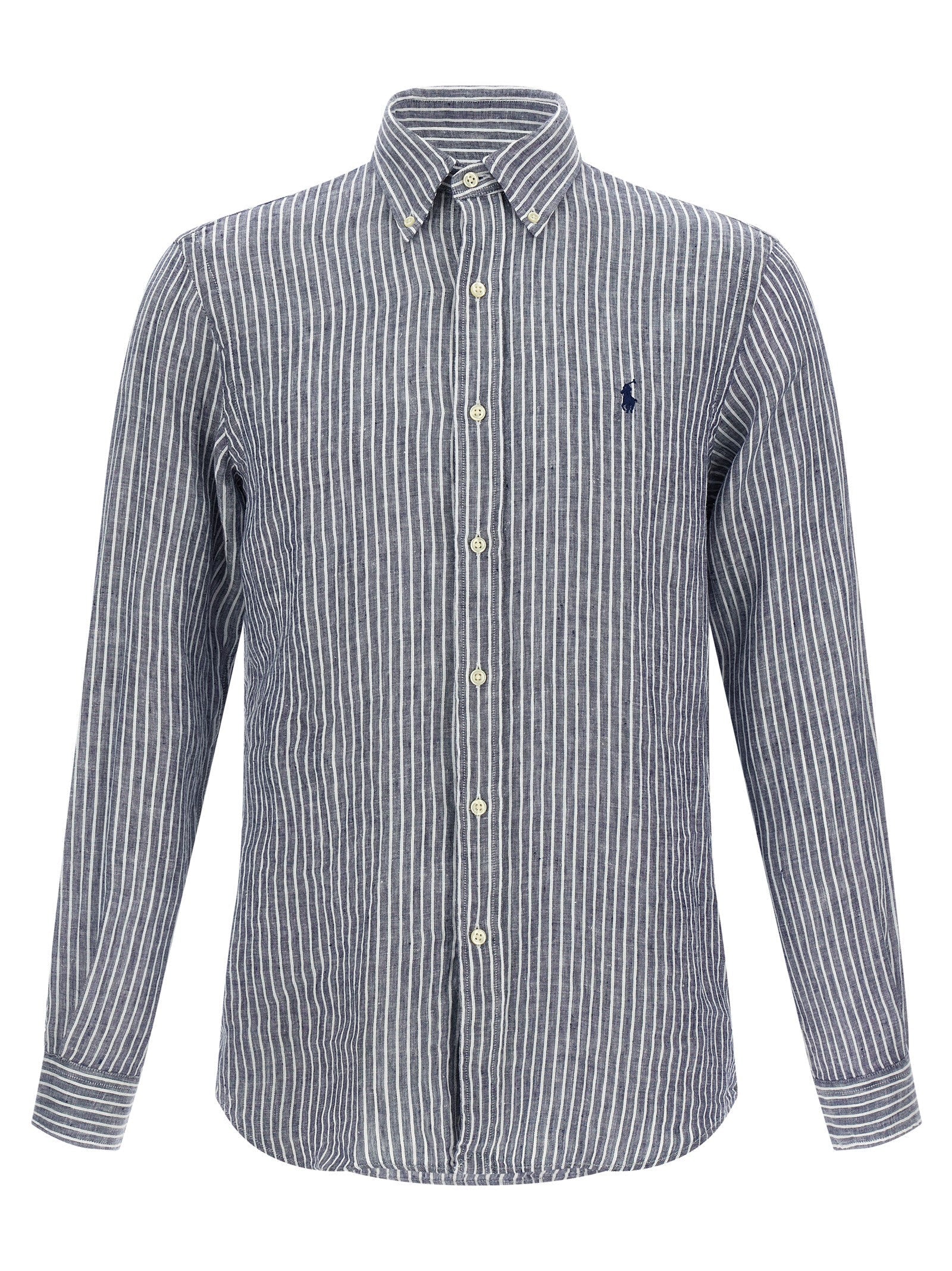 Polo Ralph Lauren Blue Linen Blouse