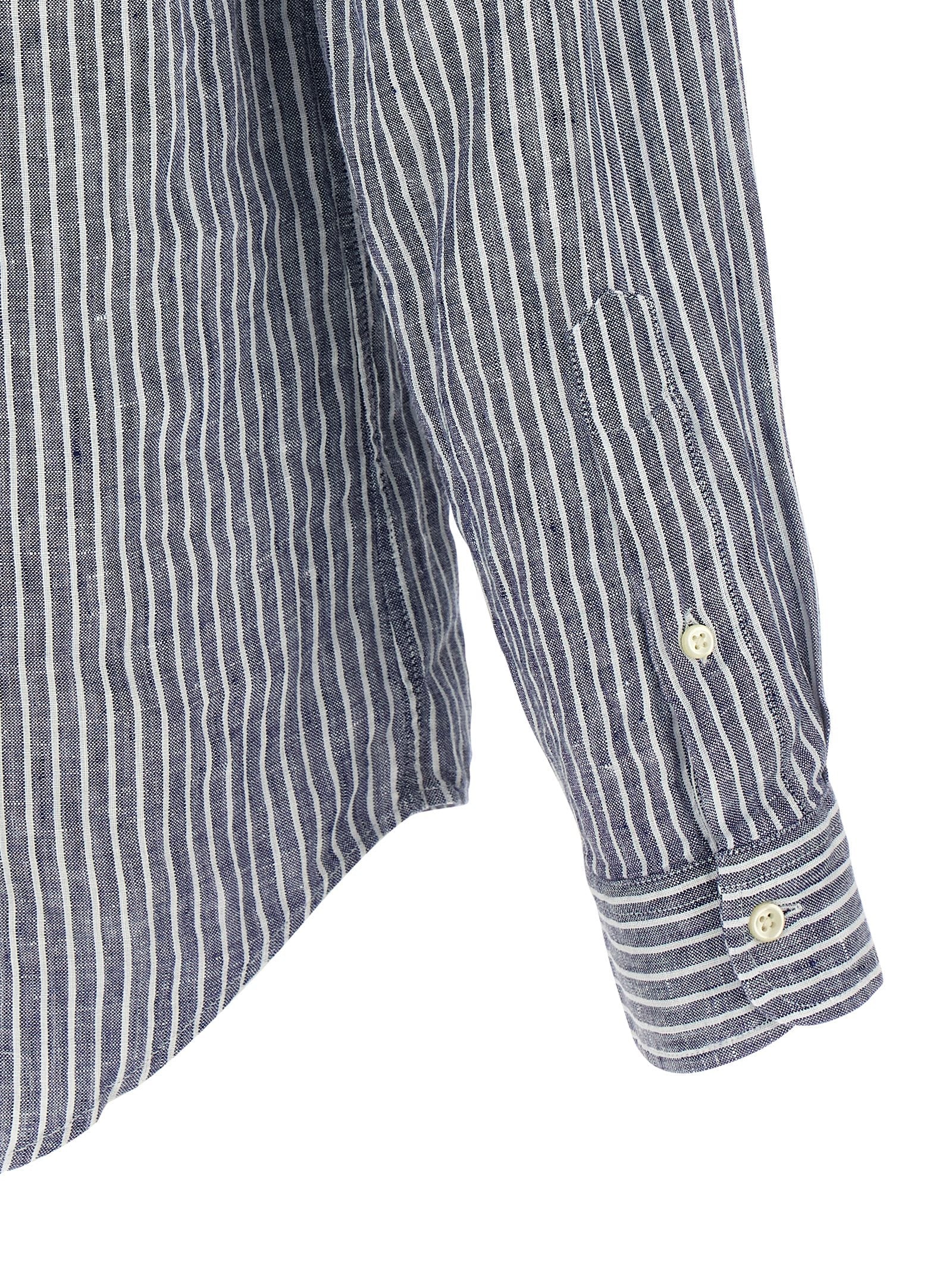 Polo Ralph Lauren Blue Linen Blouse