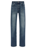 A.P.C. Blue Cotton Straight-Leg Jeans