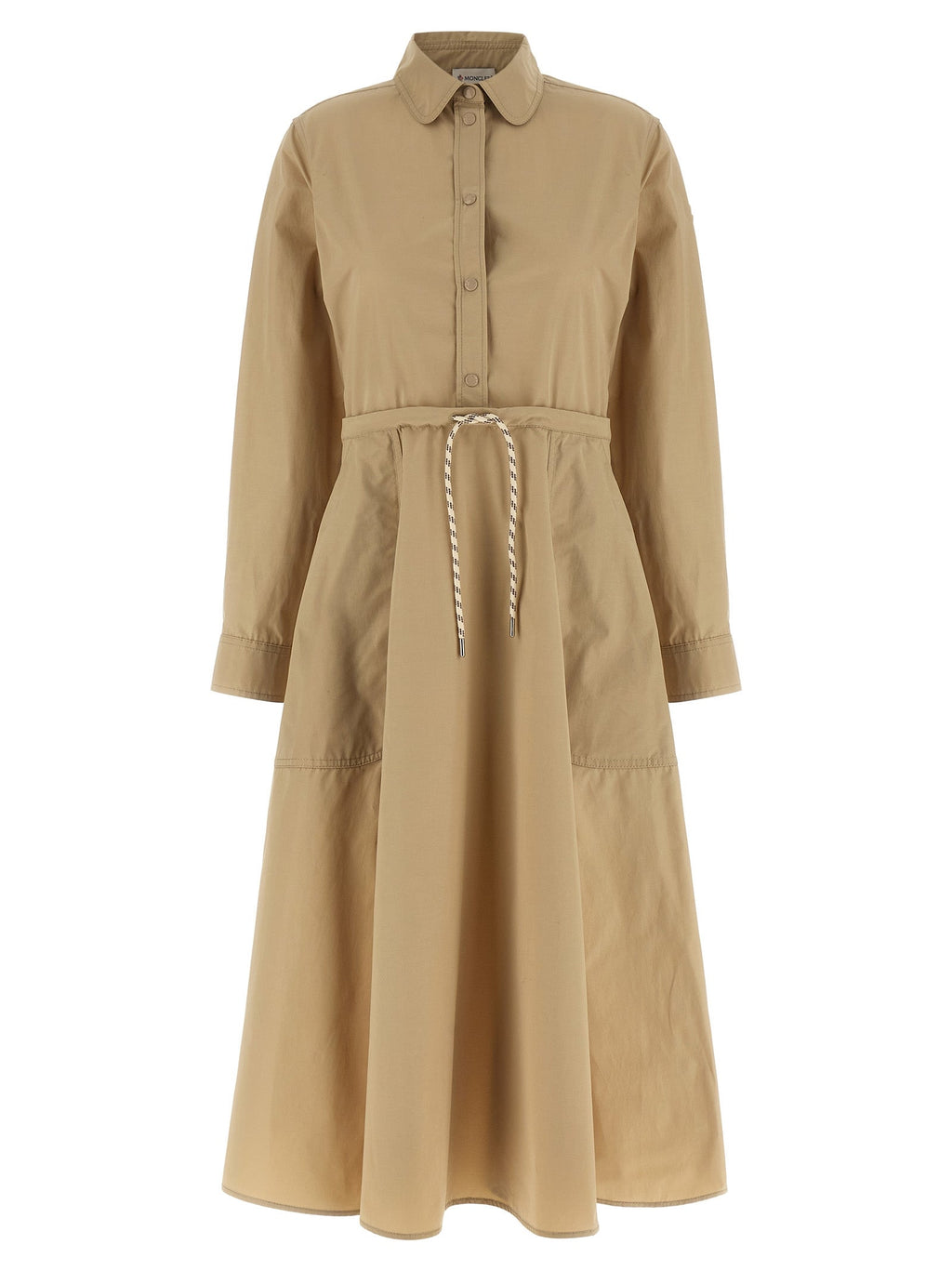Moncler Beige Polyester Long Dress