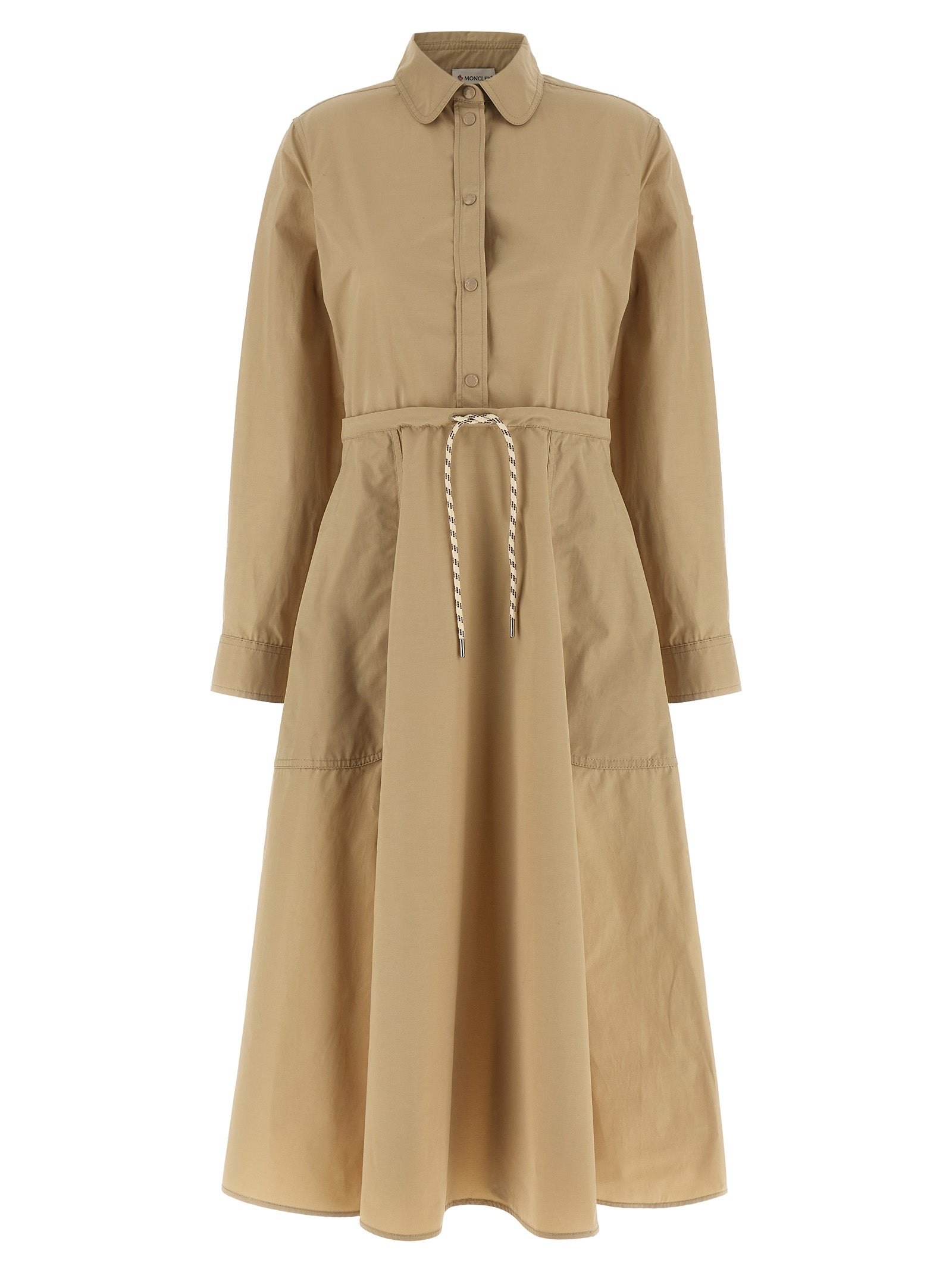 Moncler Beige Polyester Long Dress
