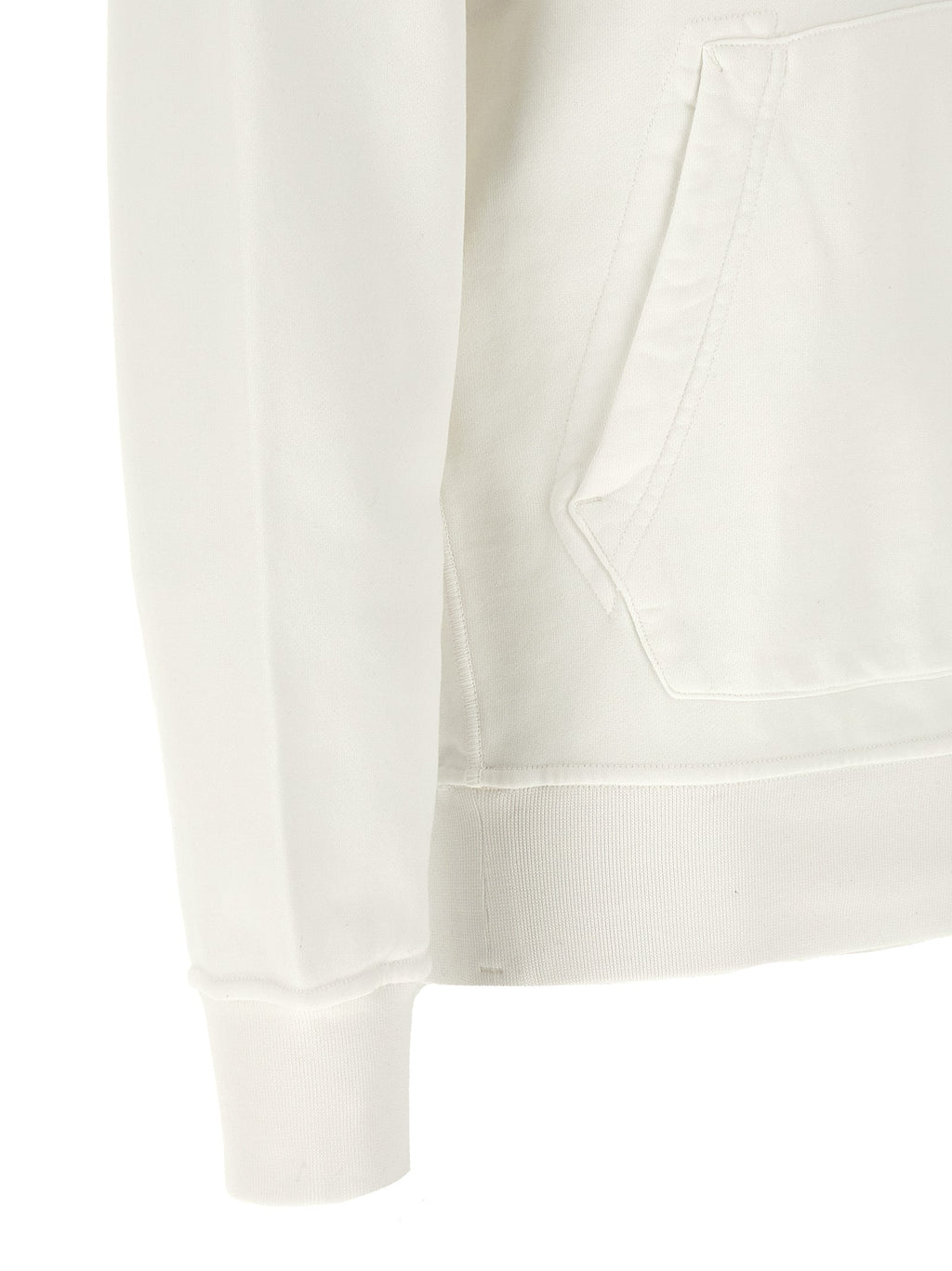 Stone Island White Cotton Sweatshirt