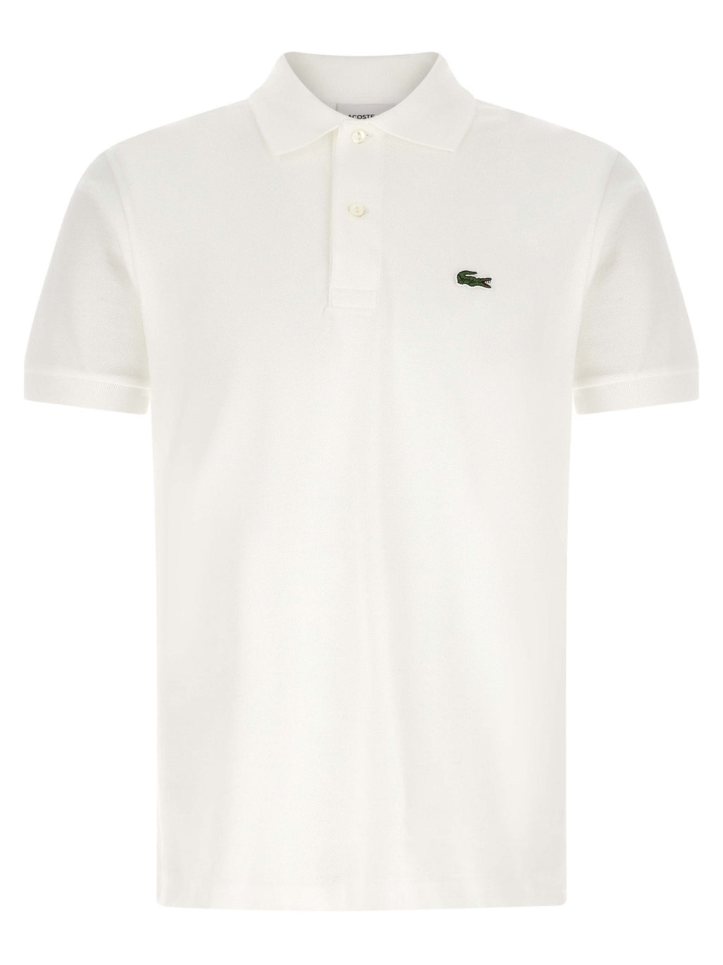Lacoste White Cotton Polo Shirt