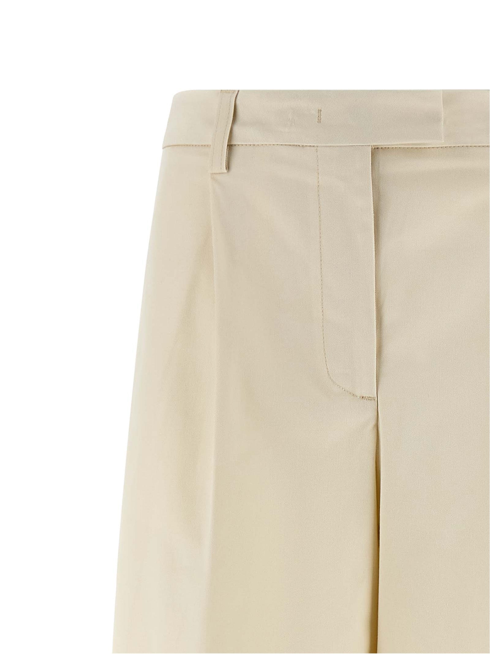 THELATEST White Cotton Casual Pants