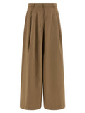 THELATEST Brown Cotton Mini Skirt