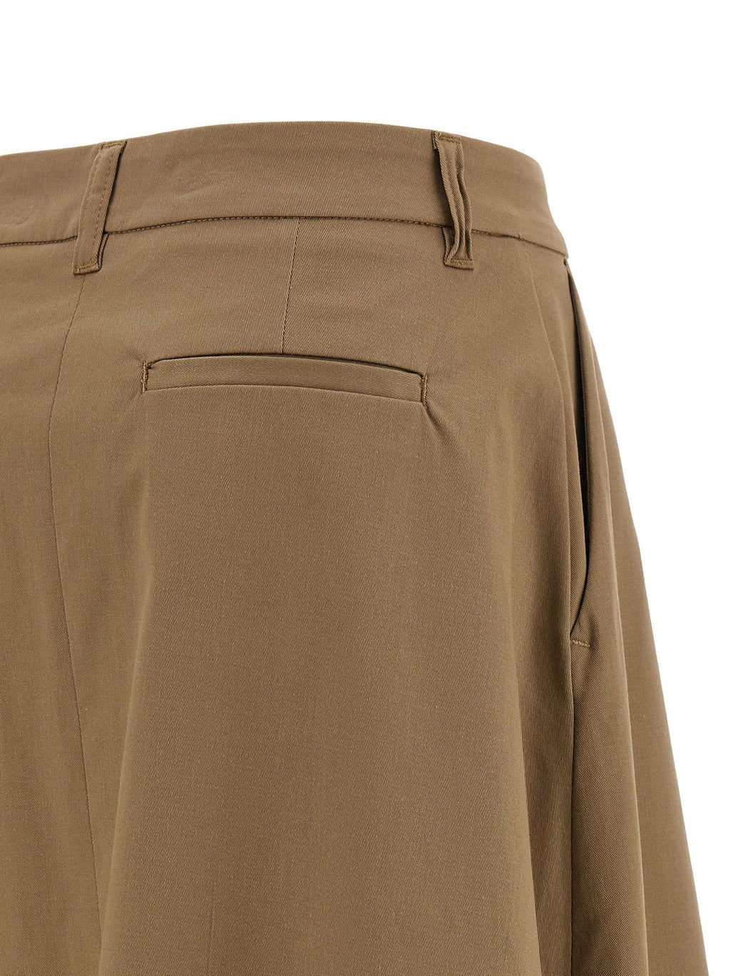 THELATEST Brown Cotton Mini Skirt