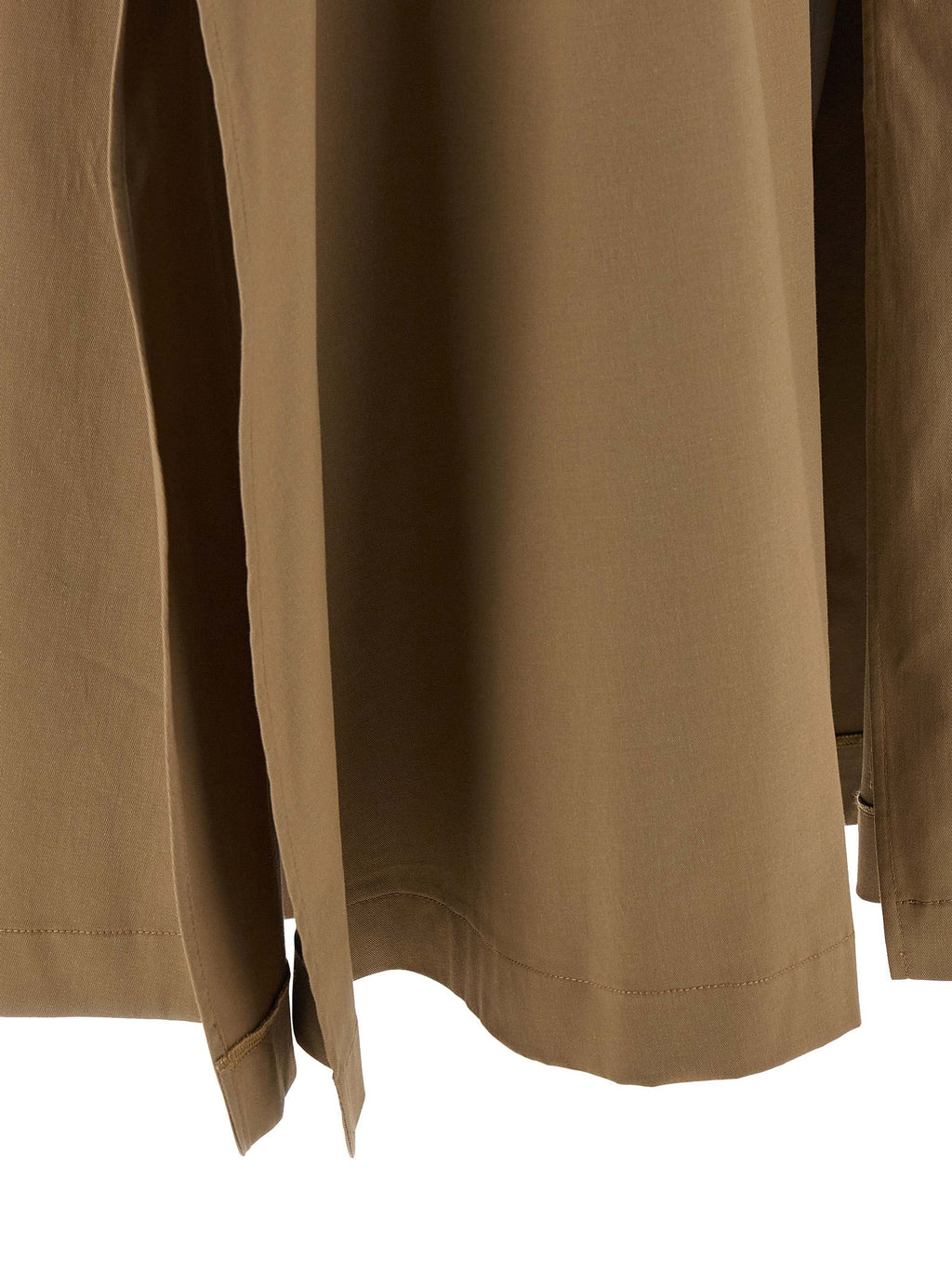 THELATEST Brown Cotton Mini Skirt