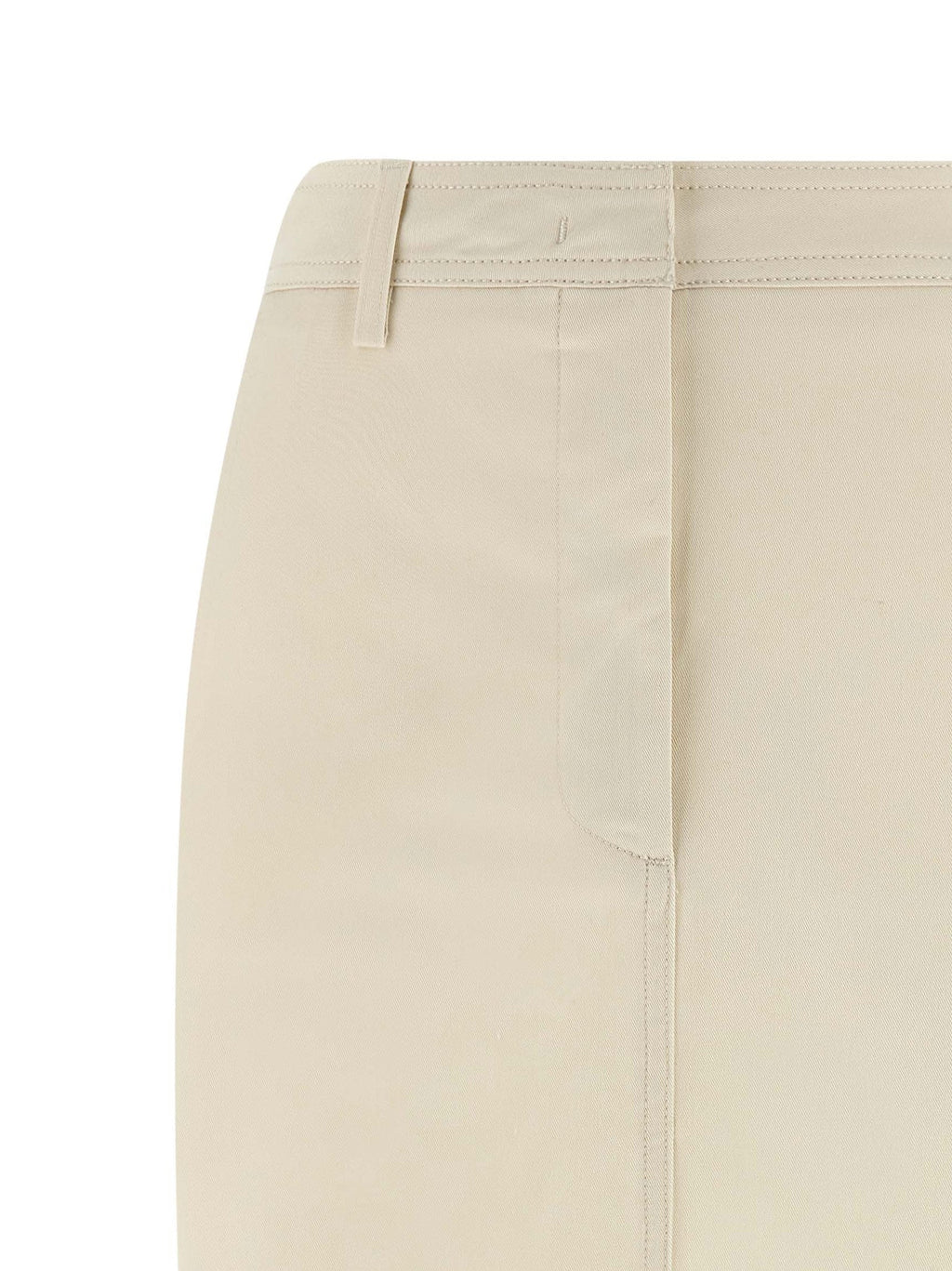 THELATEST White Cotton Midi Skirt