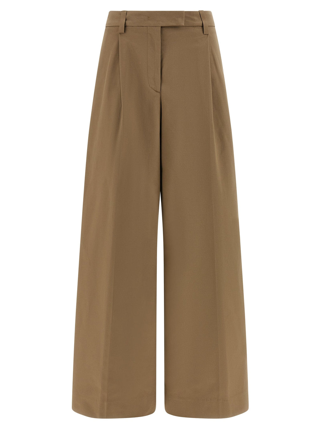 THELATEST Brown Cotton Casual Pants