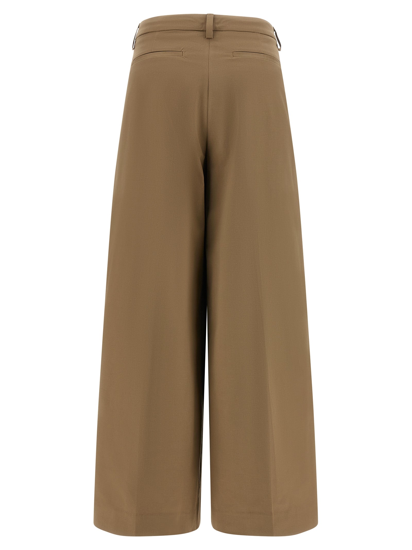 THELATEST Brown Cotton Casual Pants