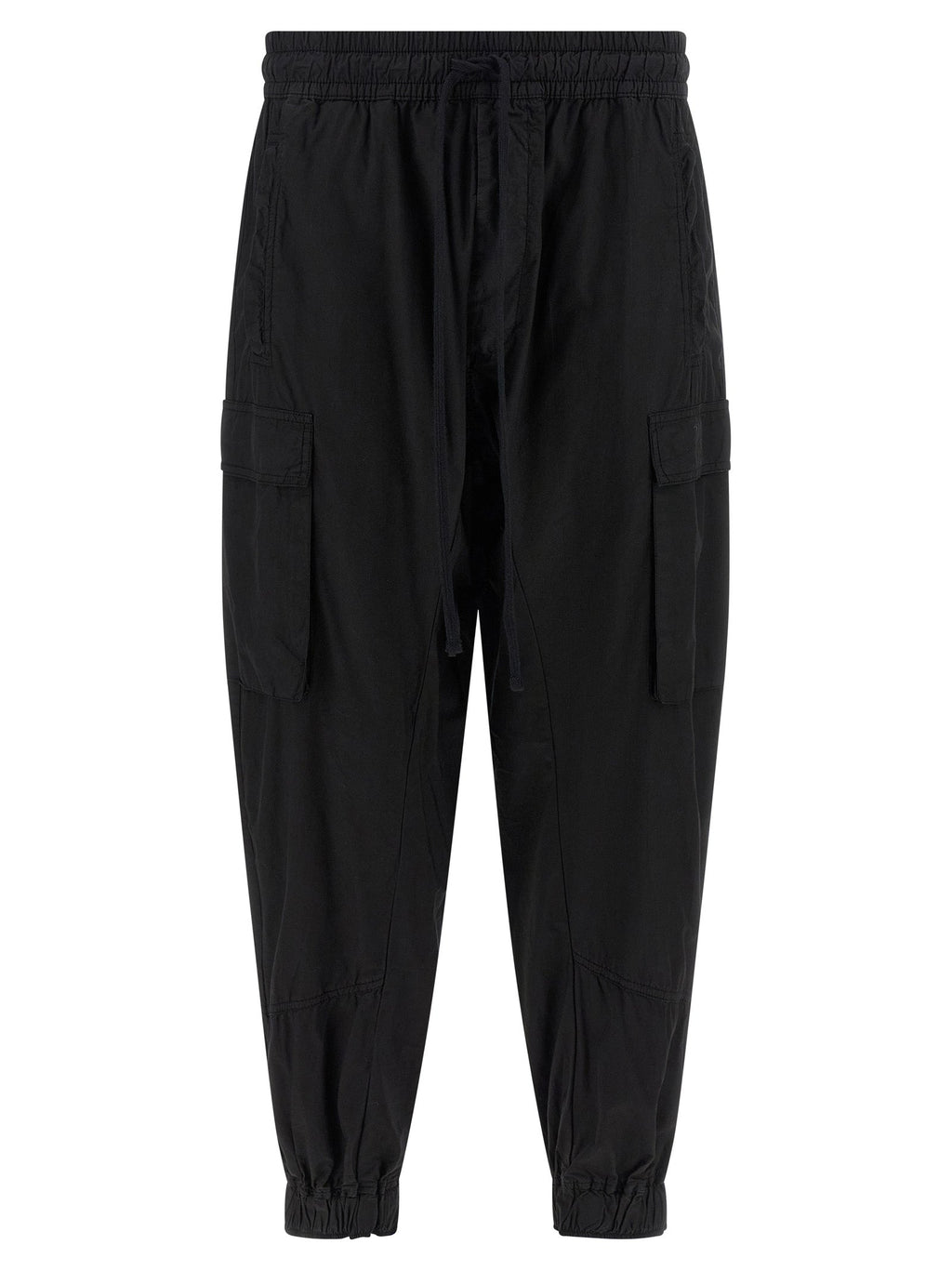 Thom Krom Black Organic Cotton Cargo Pants