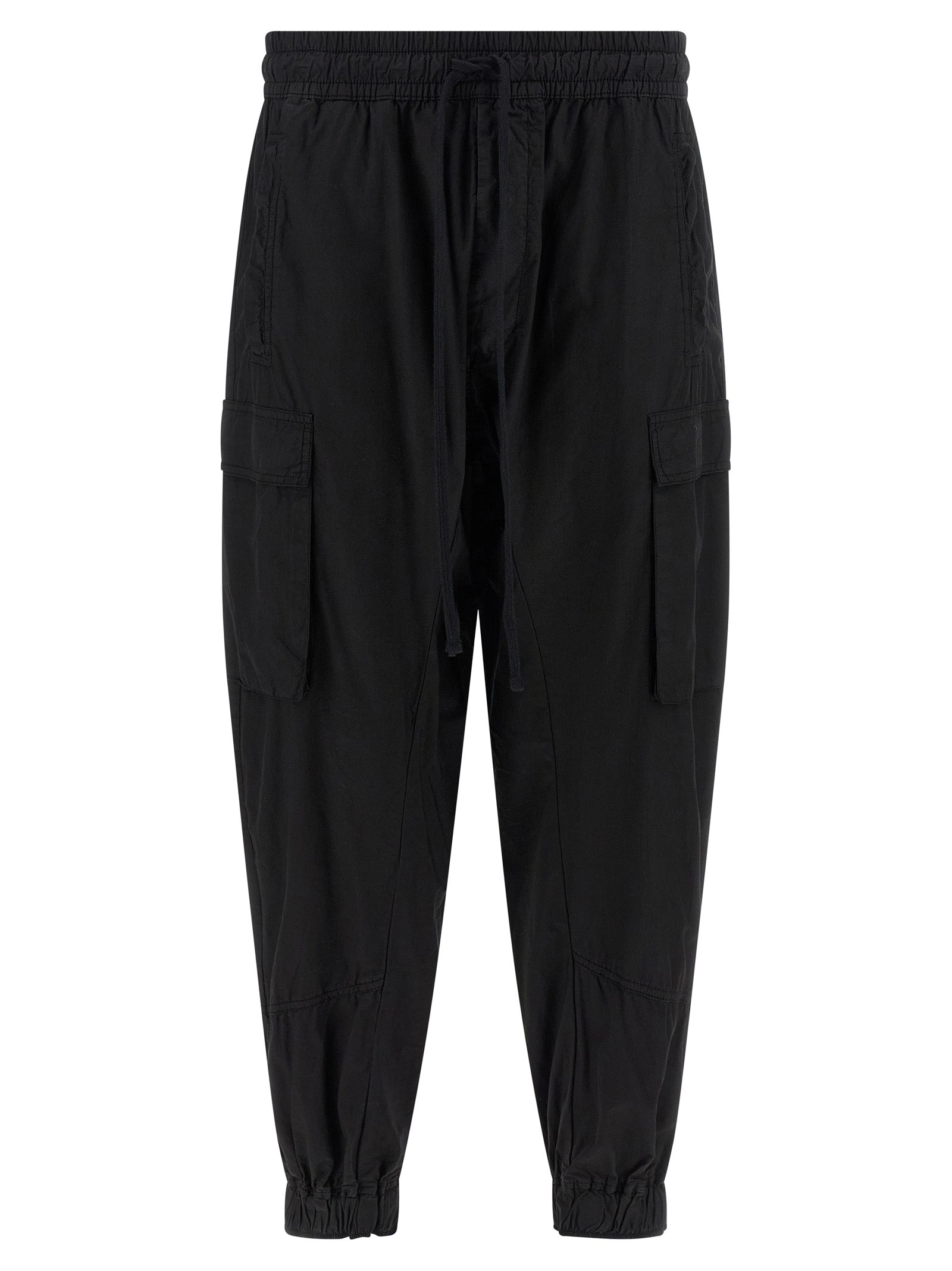 Thom Krom Black Organic Cotton Cargo Pants