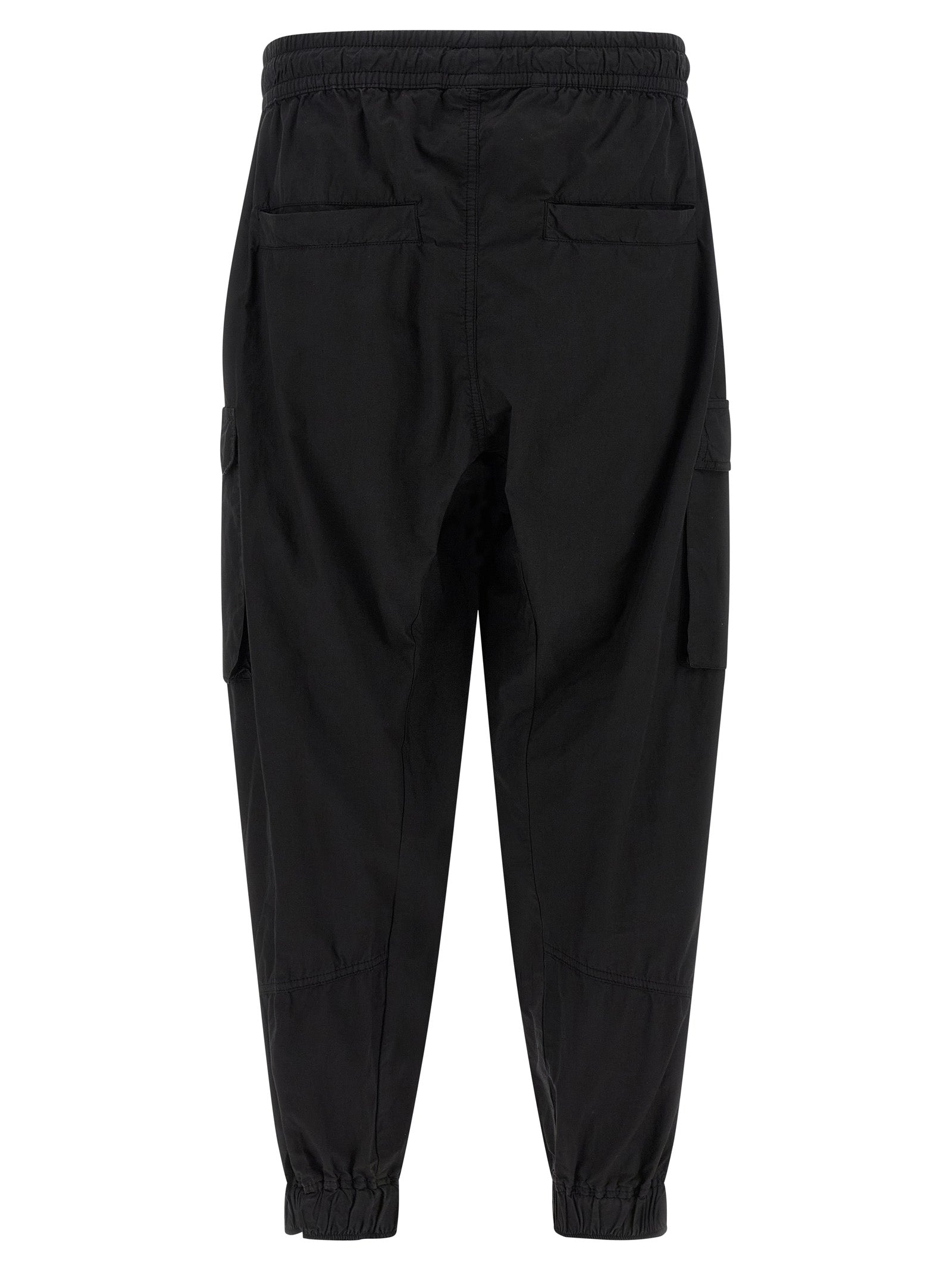 Thom Krom Black Organic Cotton Cargo Pants
