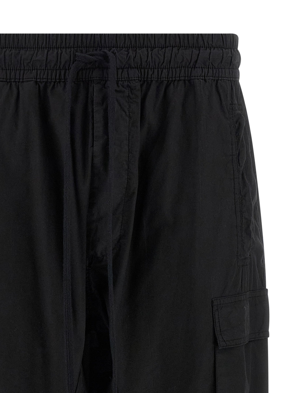 Thom Krom Black Organic Cotton Cargo Pants