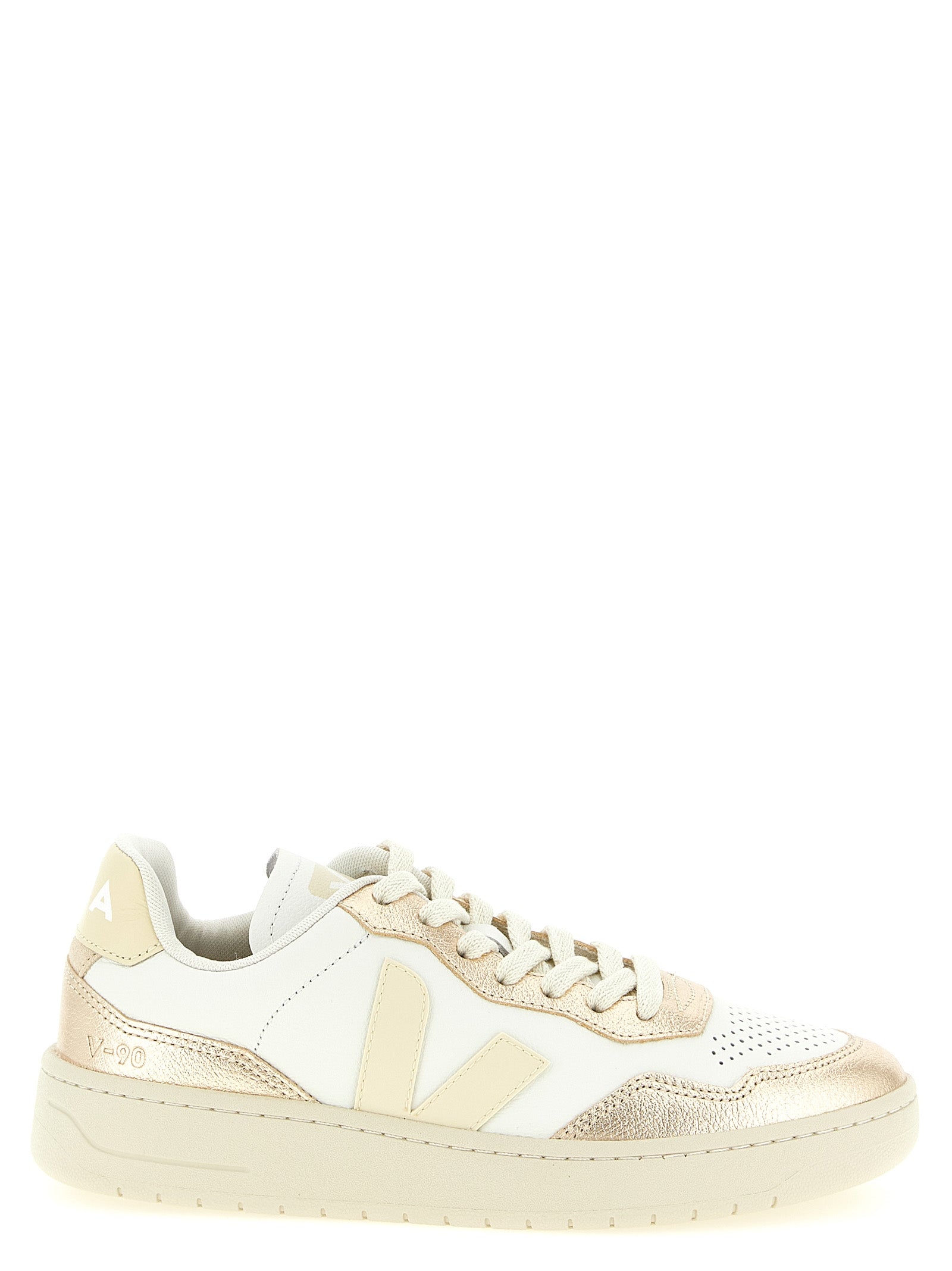 Veja Gold Genuine Leather Low Top Sneakers