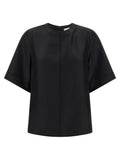 Loulou De Saison Black Silk Shirt