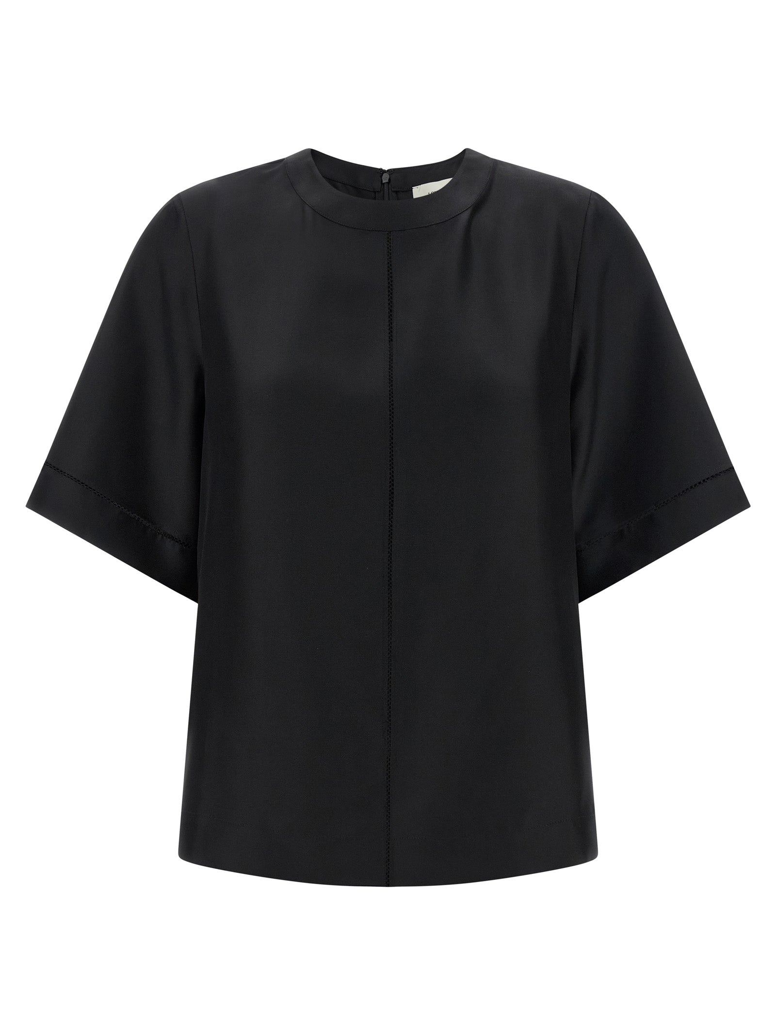 Loulou De Saison Black Silk Shirt