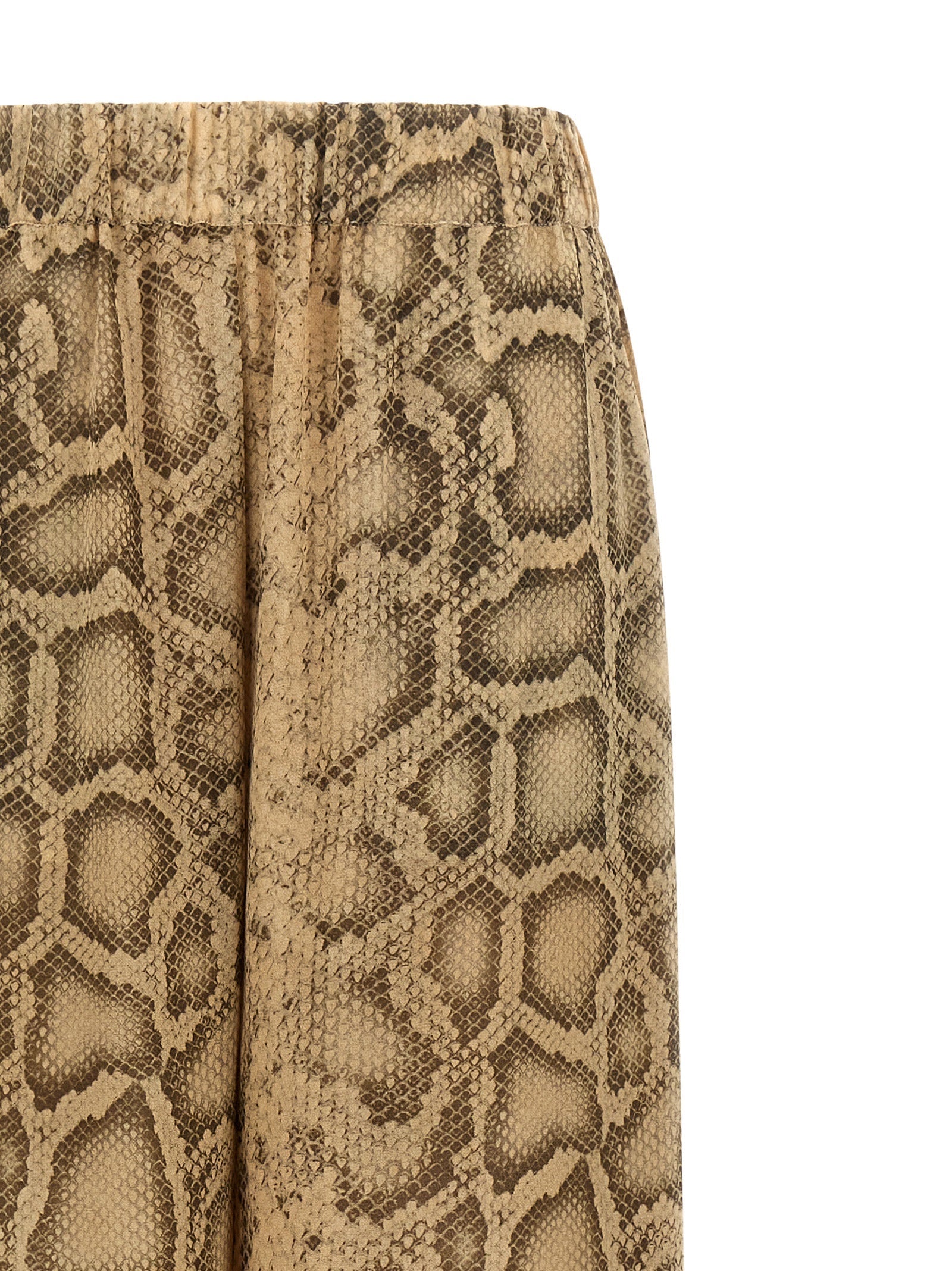 The Andamane Beige Polyester Pants