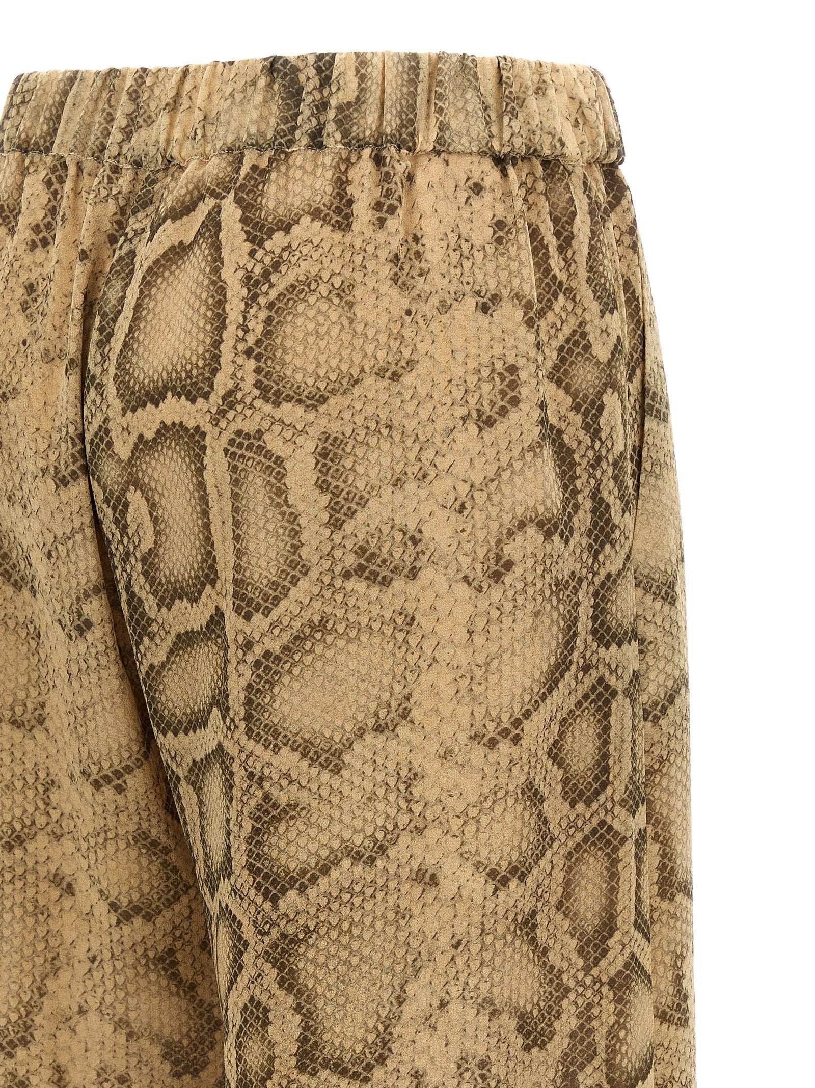 The Andamane Beige Polyester Pants