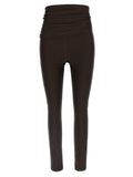 The Andamane Brown Polyamide Leggings