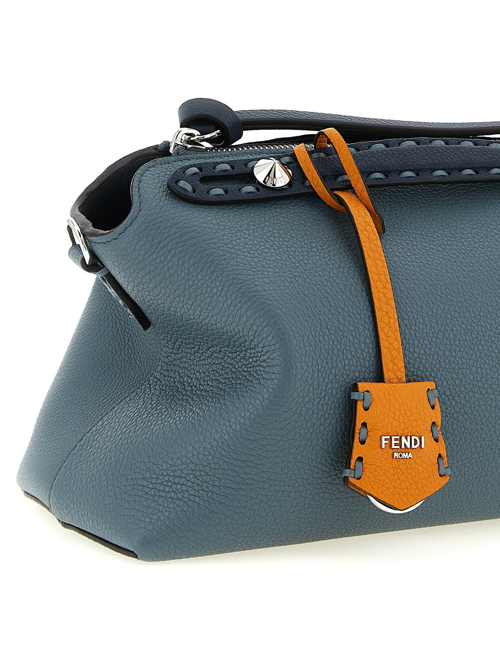Fendi Blue Calfskin Handbag
