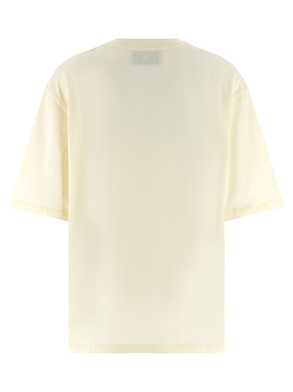 Ami Paris Beige Cotton T-Shirt