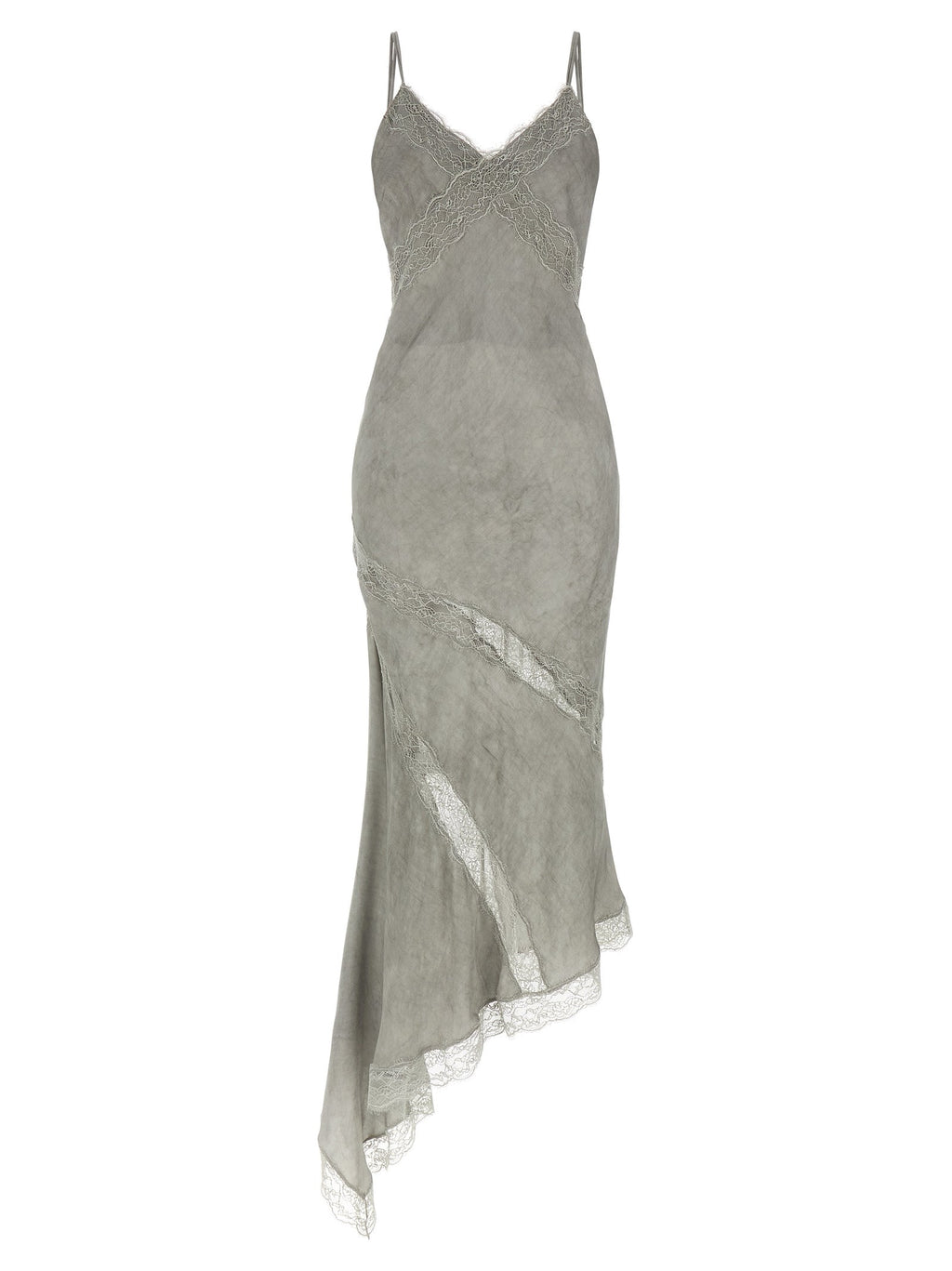 The Andamane Gray Viscose Long Dress