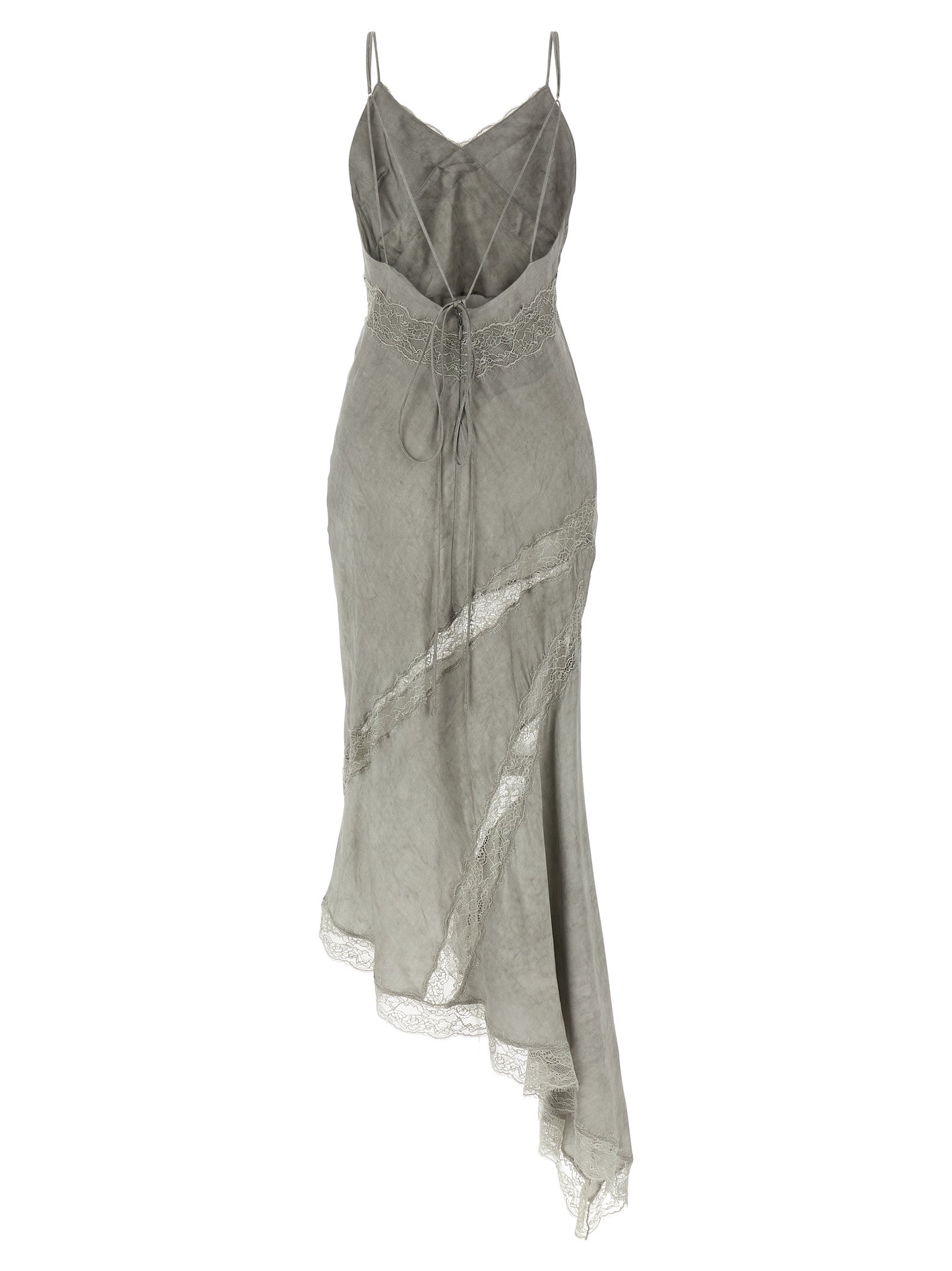 The Andamane Gray Viscose Long Dress