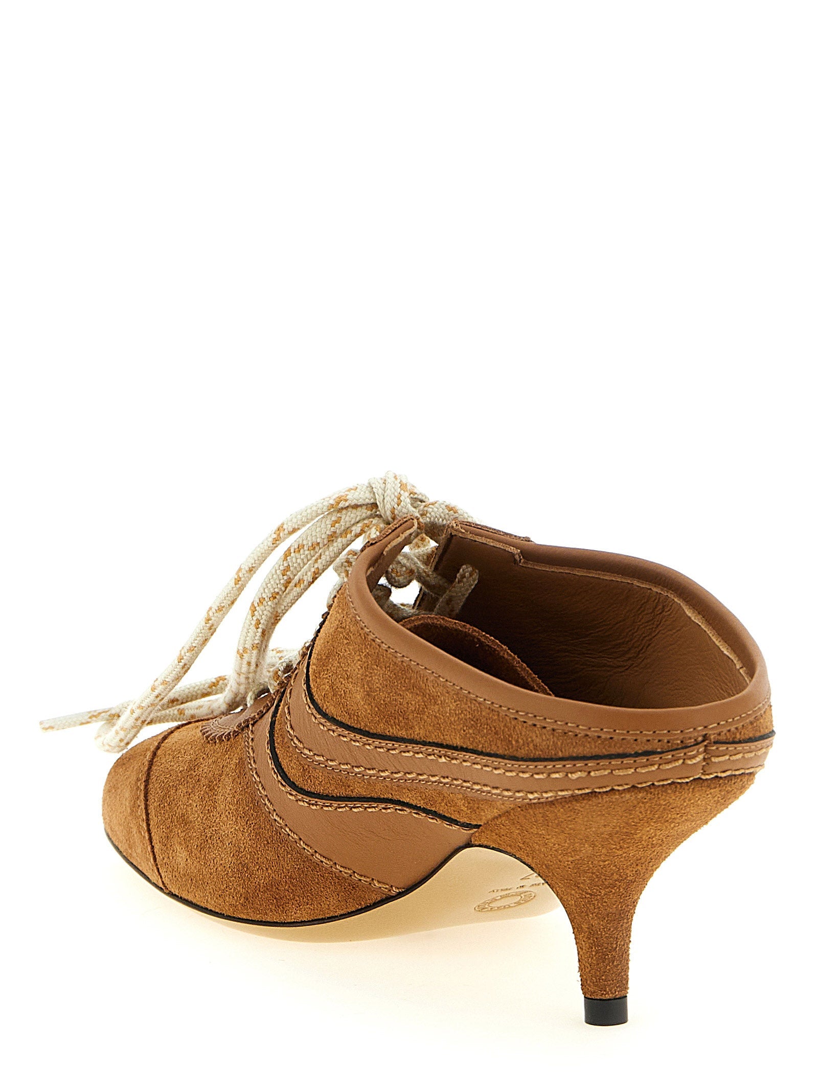 Dries Van Noten Brown Calfskin Platform Sneakers