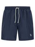 Brunello Cucinelli Blue Polyester Swim Shorts