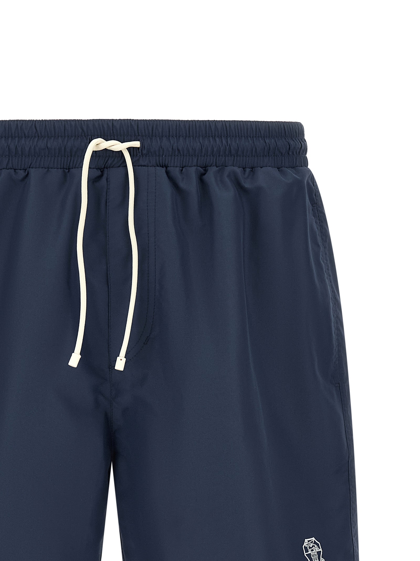Brunello Cucinelli Blue Polyester Swim Shorts