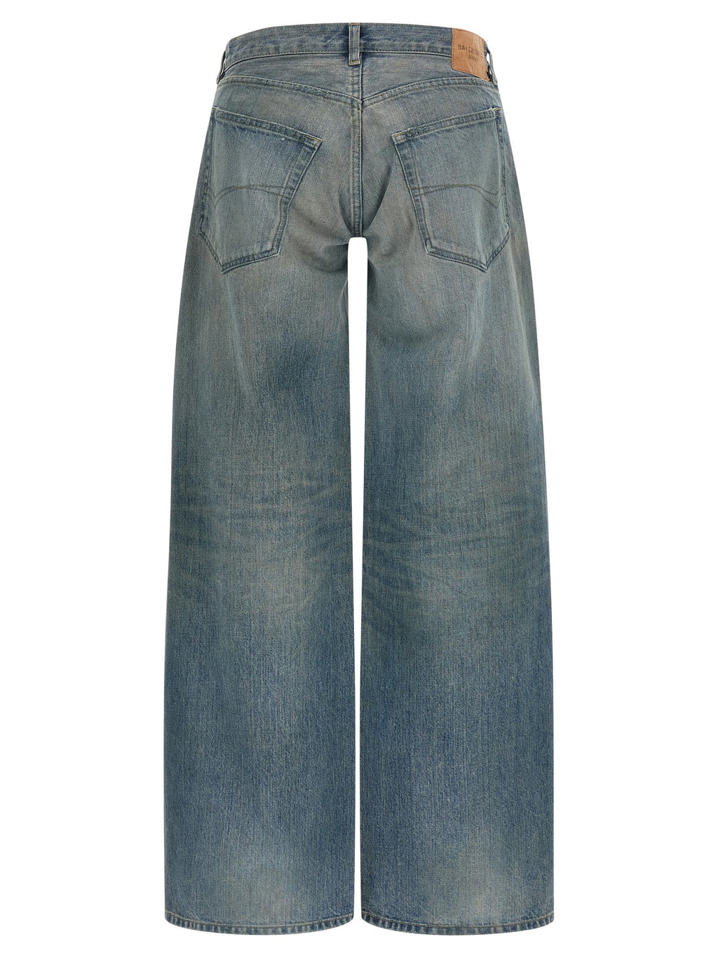 Balenciaga Blue Cotton Relaxed Fit Jeans