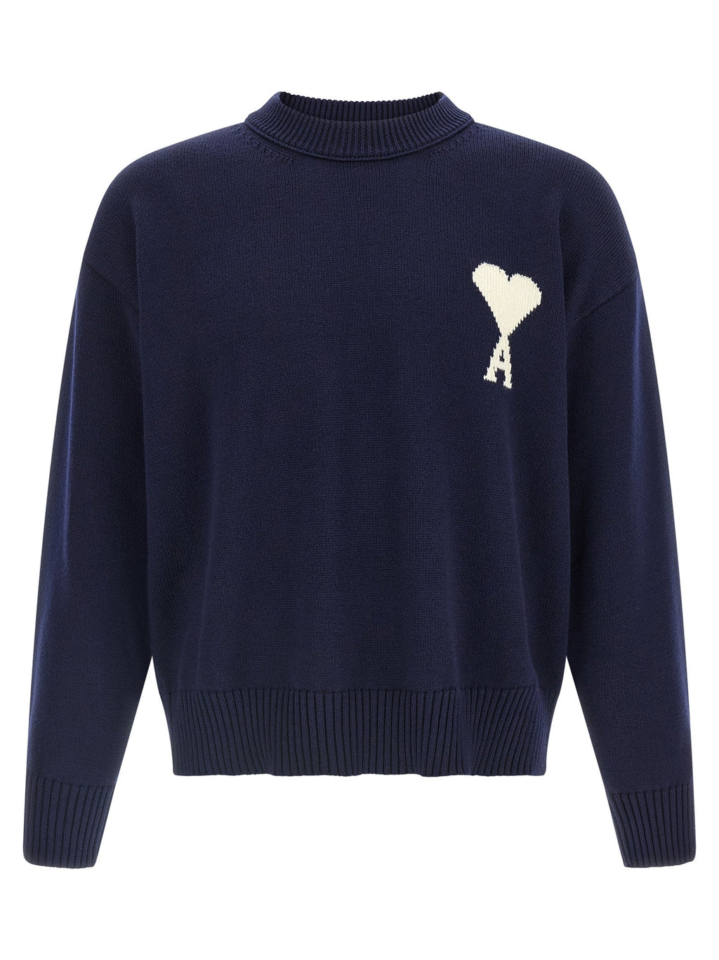 Ami Paris Blue Wool Cardigan