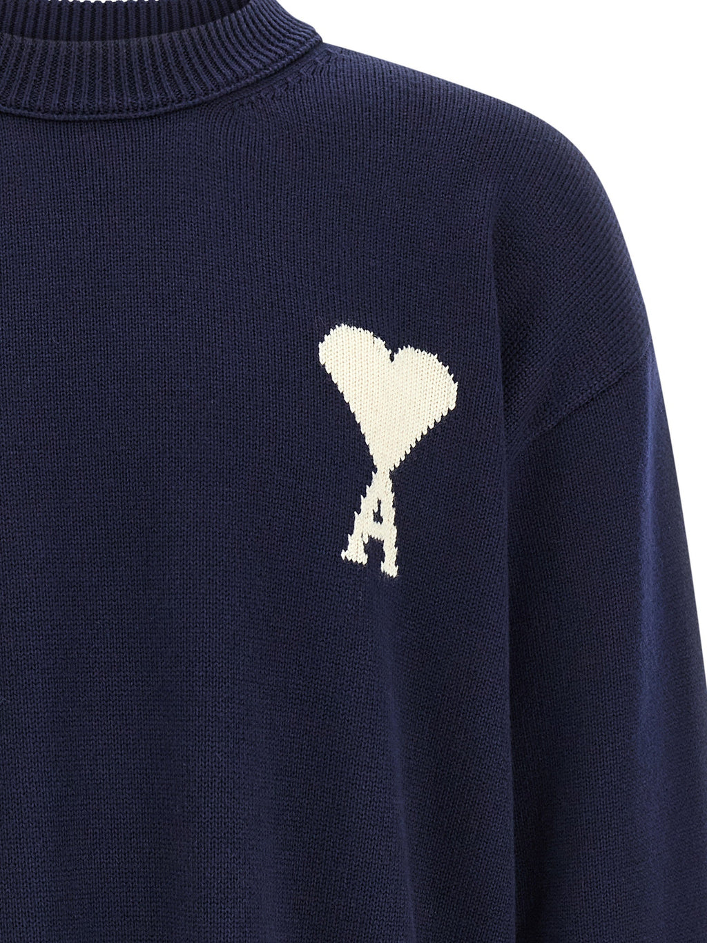 Ami Paris Blue Wool Cardigan