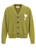 Ami Paris Bicolor Wool Cardigan