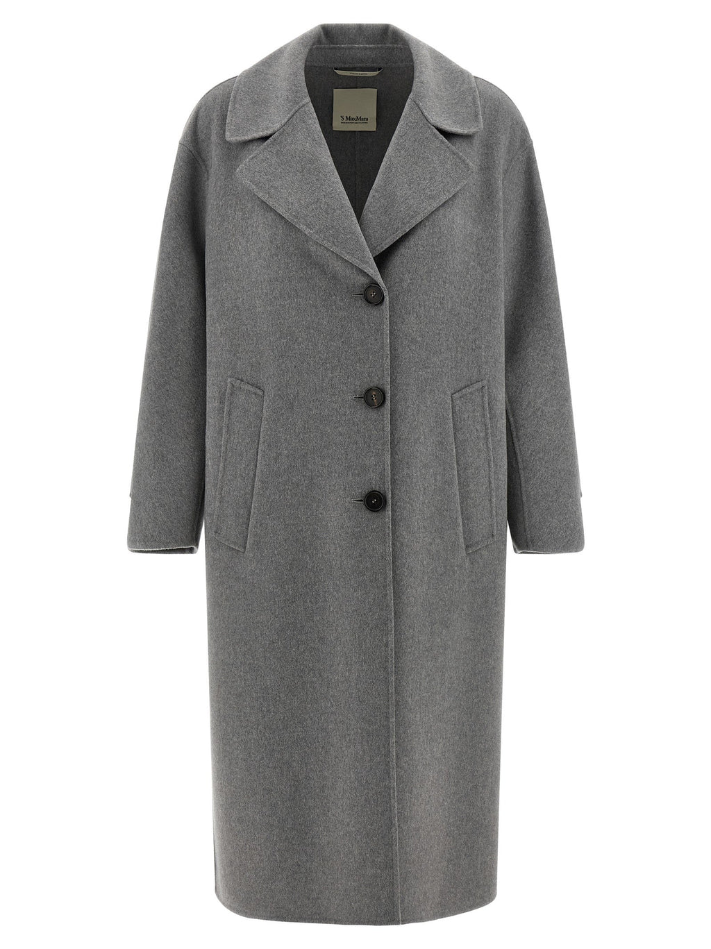 'S Max Mara Gray Virgin Wool Coat