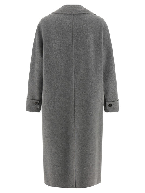 'S Max Mara Gray Virgin Wool Coat