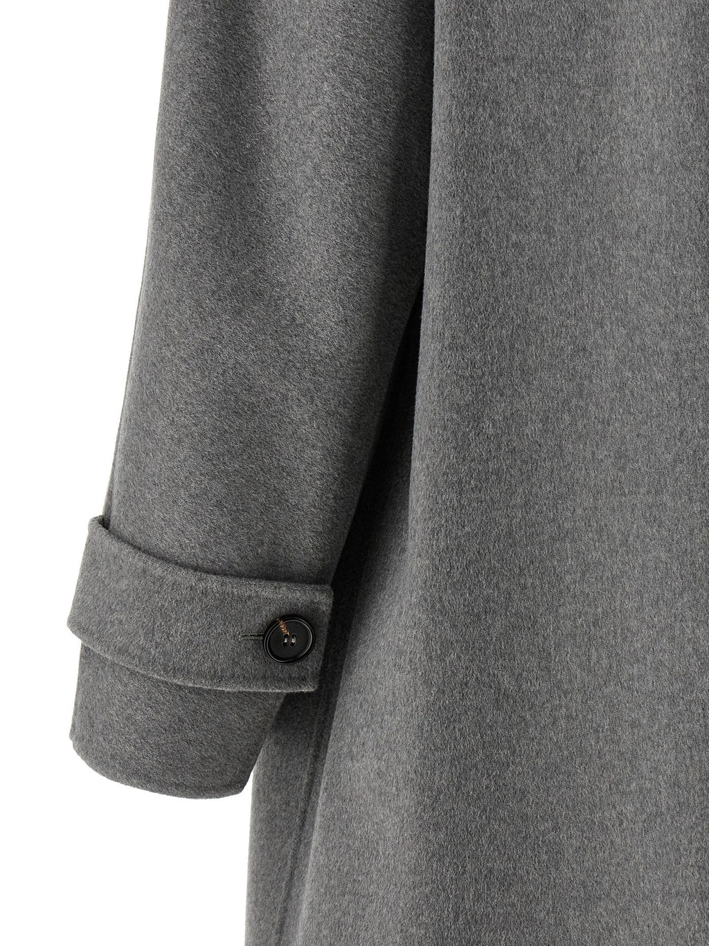 'S Max Mara Gray Virgin Wool Coat