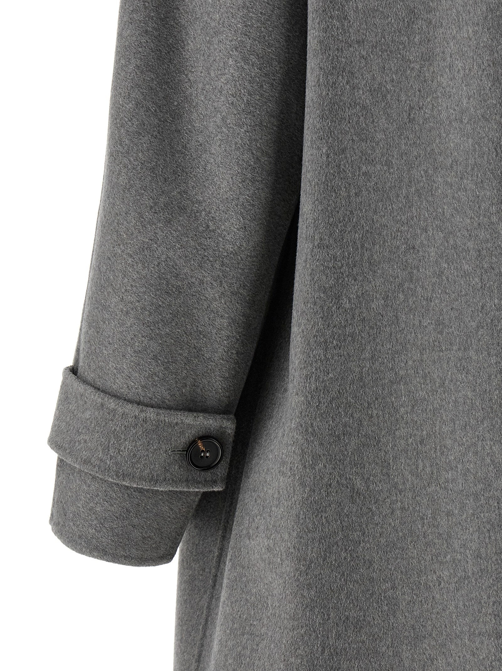 'S Max Mara Gray Virgin Wool Coat
