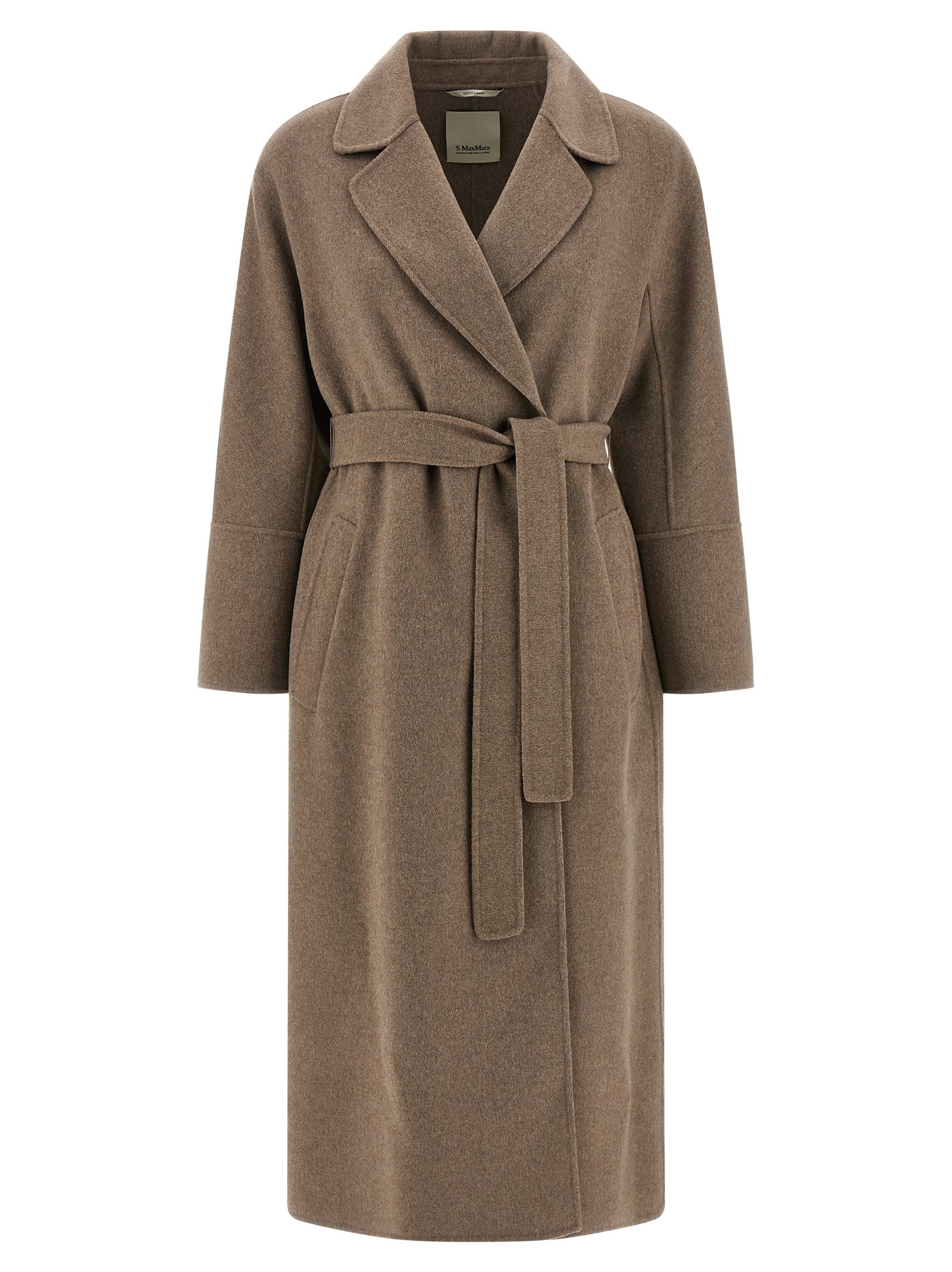 'S Max Mara Brown Virgin Wool Coat