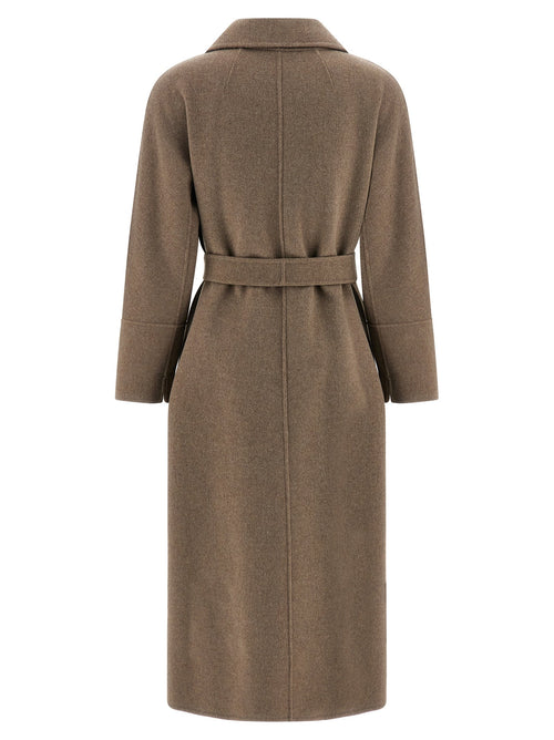 'S Max Mara Brown Virgin Wool Coat