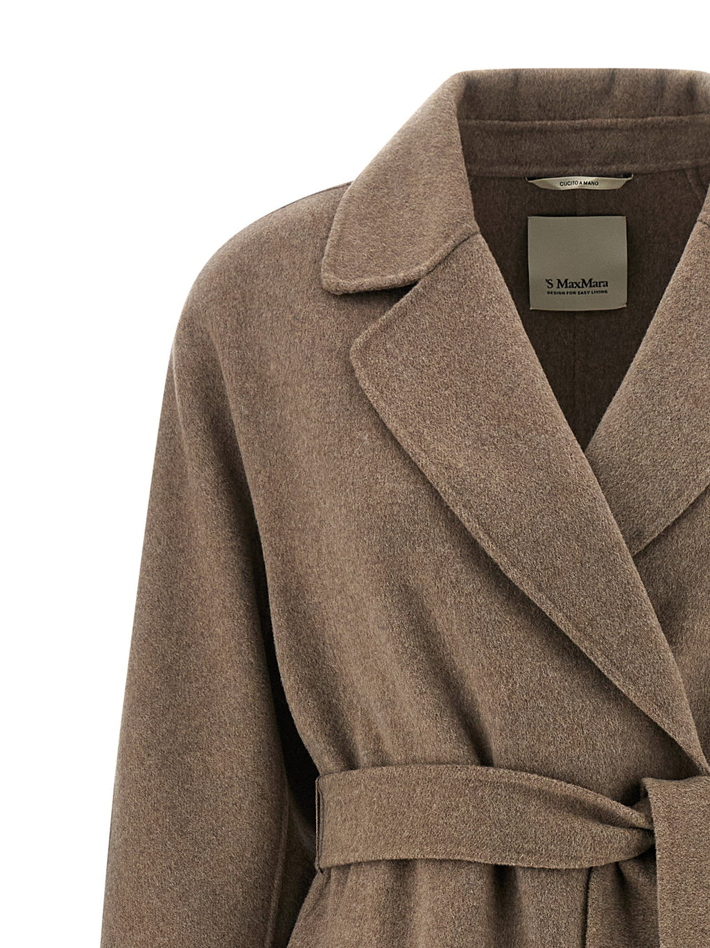 'S Max Mara Brown Virgin Wool Coat