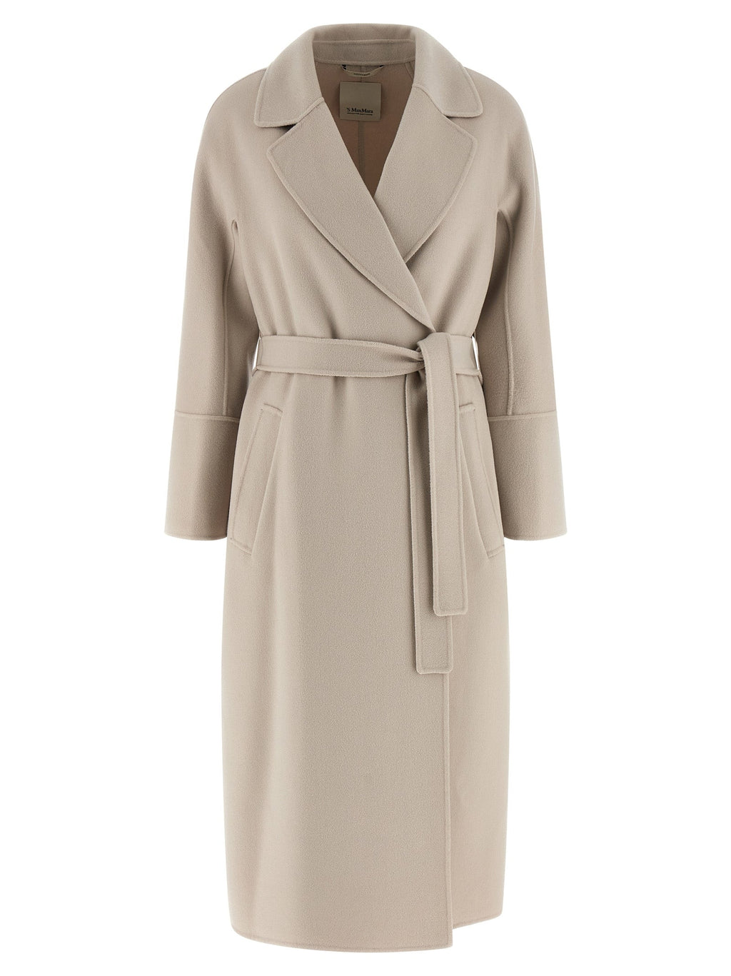 'S Max Mara Beige Virgin Wool Coat