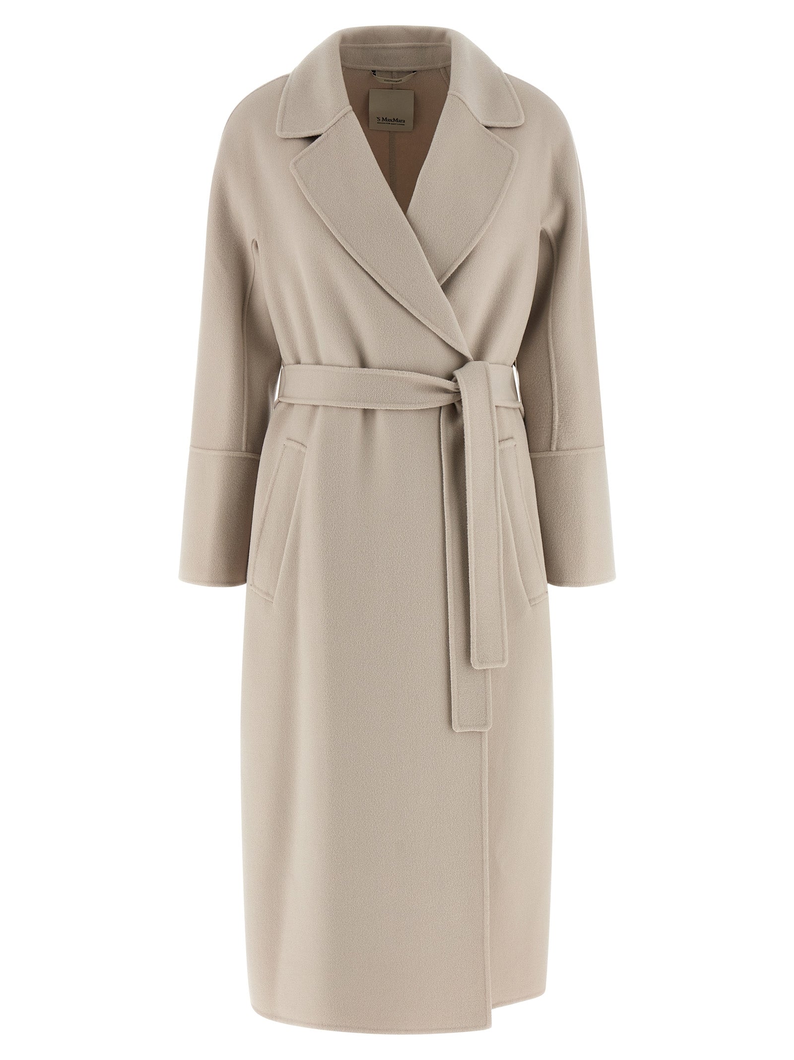 'S Max Mara Beige Virgin Wool Coat