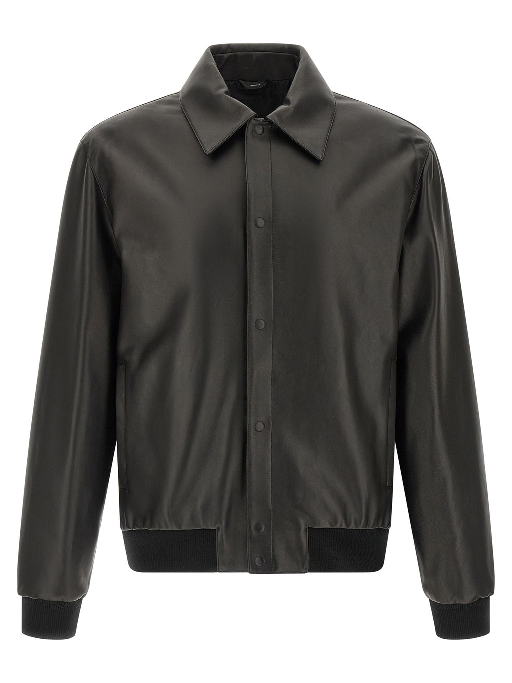 Fendi Black Lamb Leather Leather Jacket