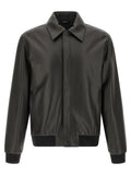 Fendi Black Lamb Leather Leather Jacket