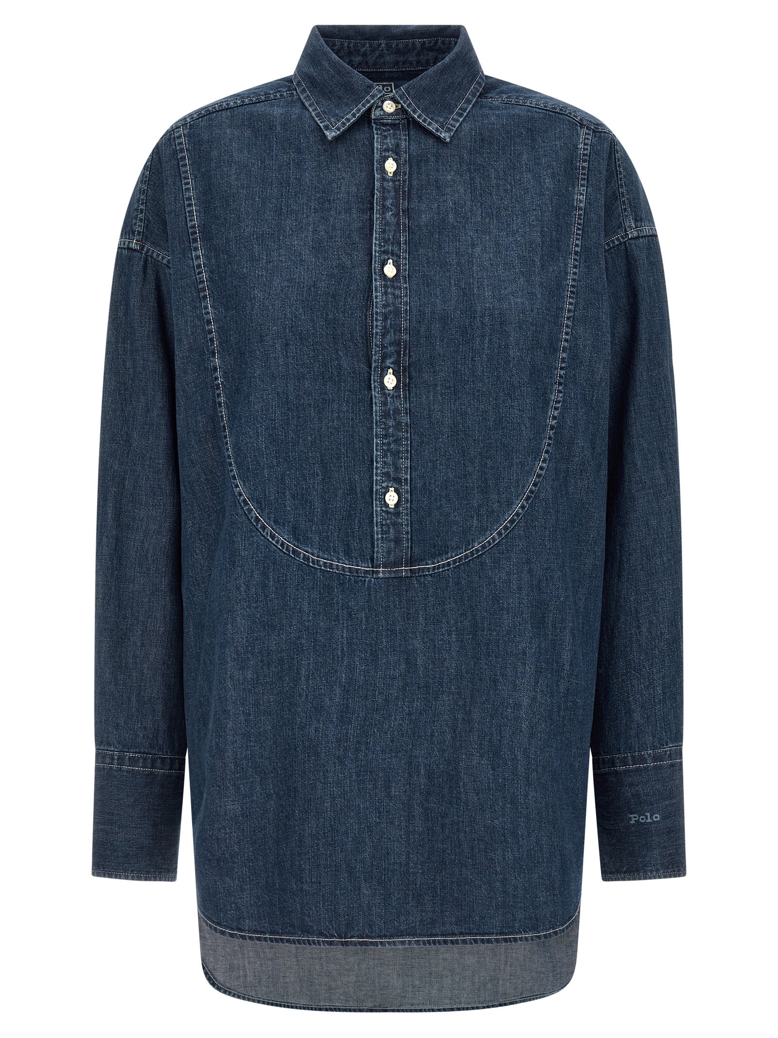Polo Ralph Lauren Blue Cotton Blouse
