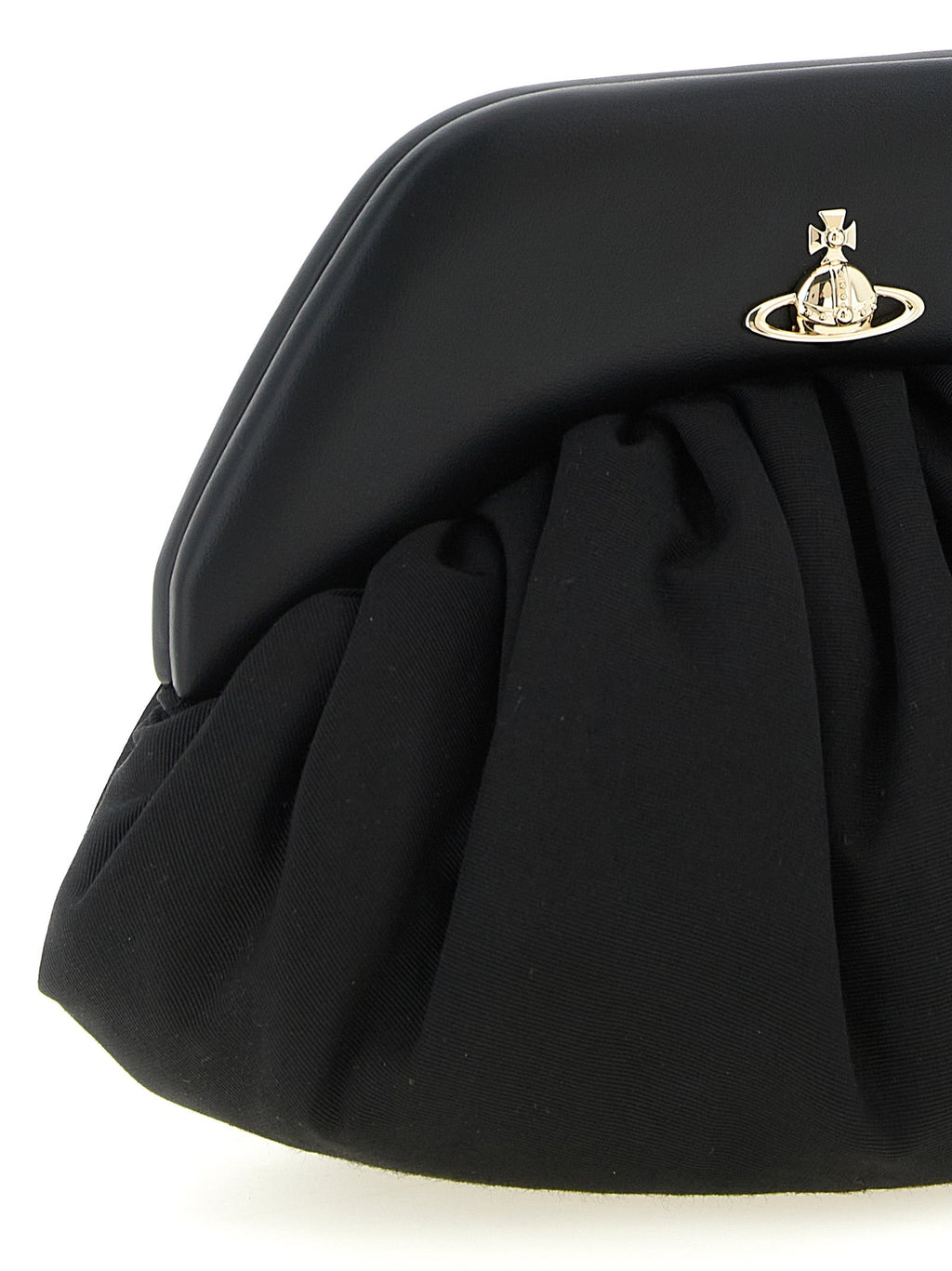 Vivienne Westwood Black Viscose Clutch Bag