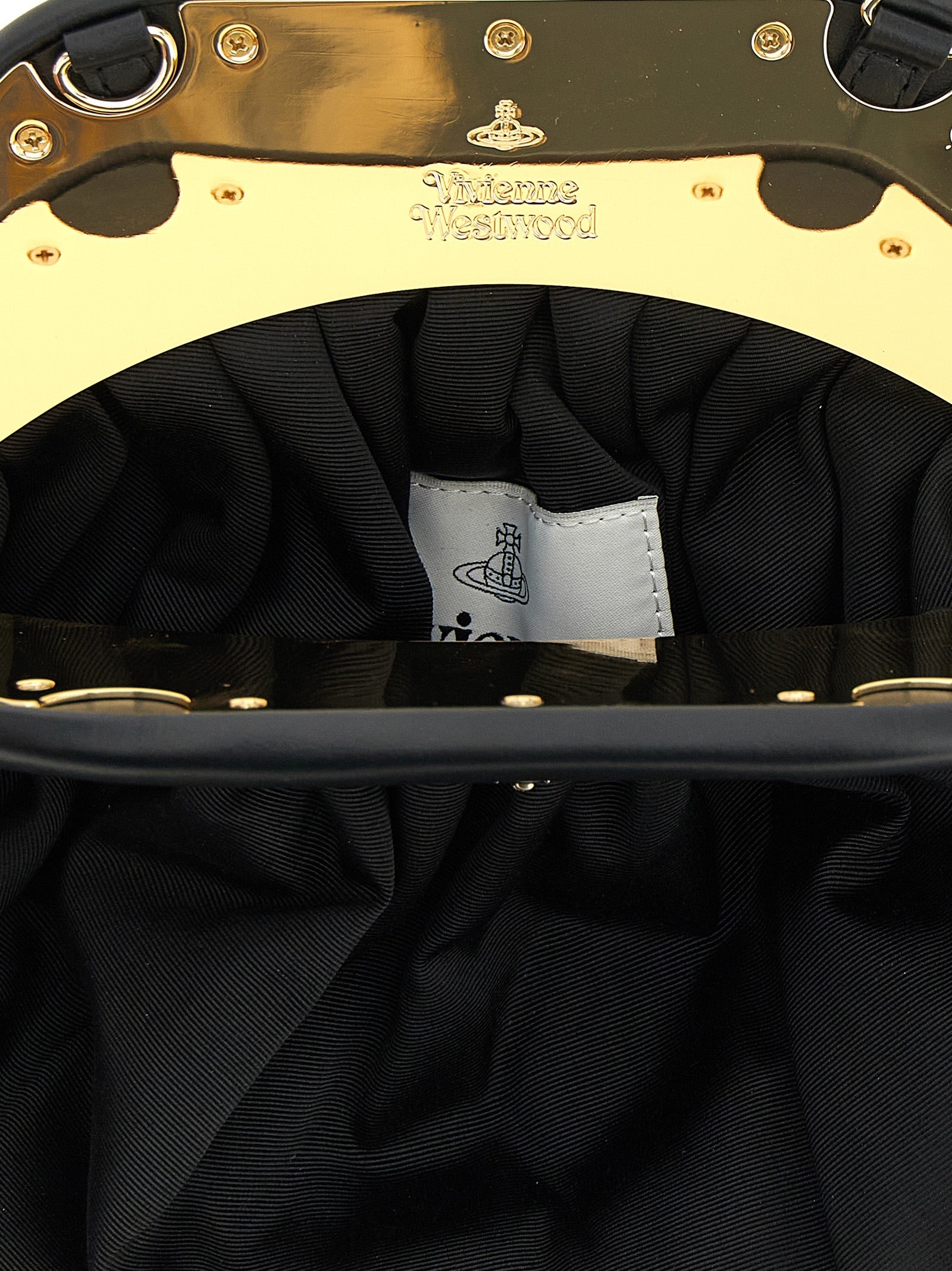Vivienne Westwood Black Viscose Clutch Bag